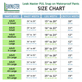 LeakMaster PUL Snap On Pants