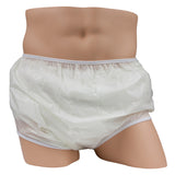 Youth Pull-on Plastic Pants - Milky White