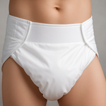 LeakMaster Adult Contoured Diaper shown with enhanced lighting and presentation while maintaining the original design features