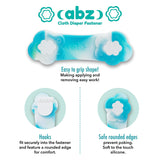 ABZ Cloth Diaper Fastener 4 Pack