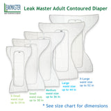 LeakMaster Adult Contoured Diapers