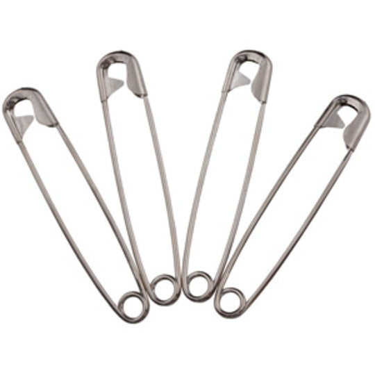 Jumbo Diaper Pins 4 Pack – Nickel-Plated for Adult Cloth Diapers ...