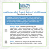 LeakMaster Organic Adult Prefold Cloth Diapers