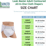 LeakMaster Adult All-In-One Cloth Diapers