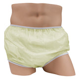 Youth Pull-on Plastic Pants - Pastel Yellow