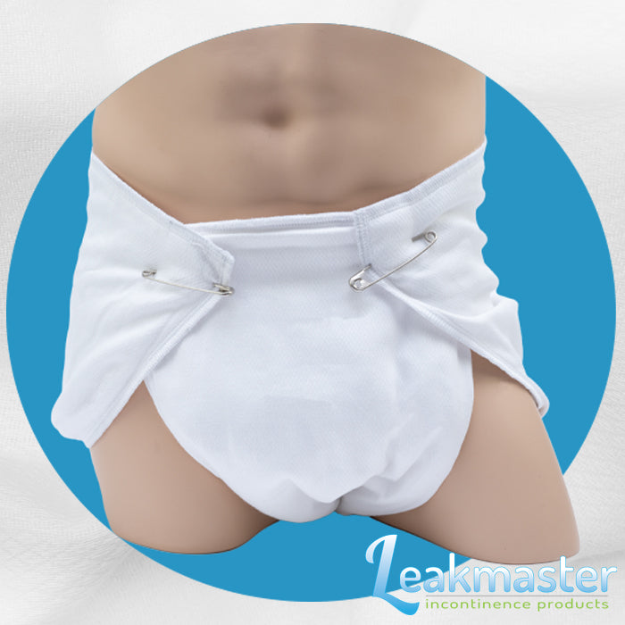 LeakMaster Adult Prefold Cloth Diapers - Birdseye