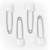 Plastic Headed Diaper Pins - 4 Pack