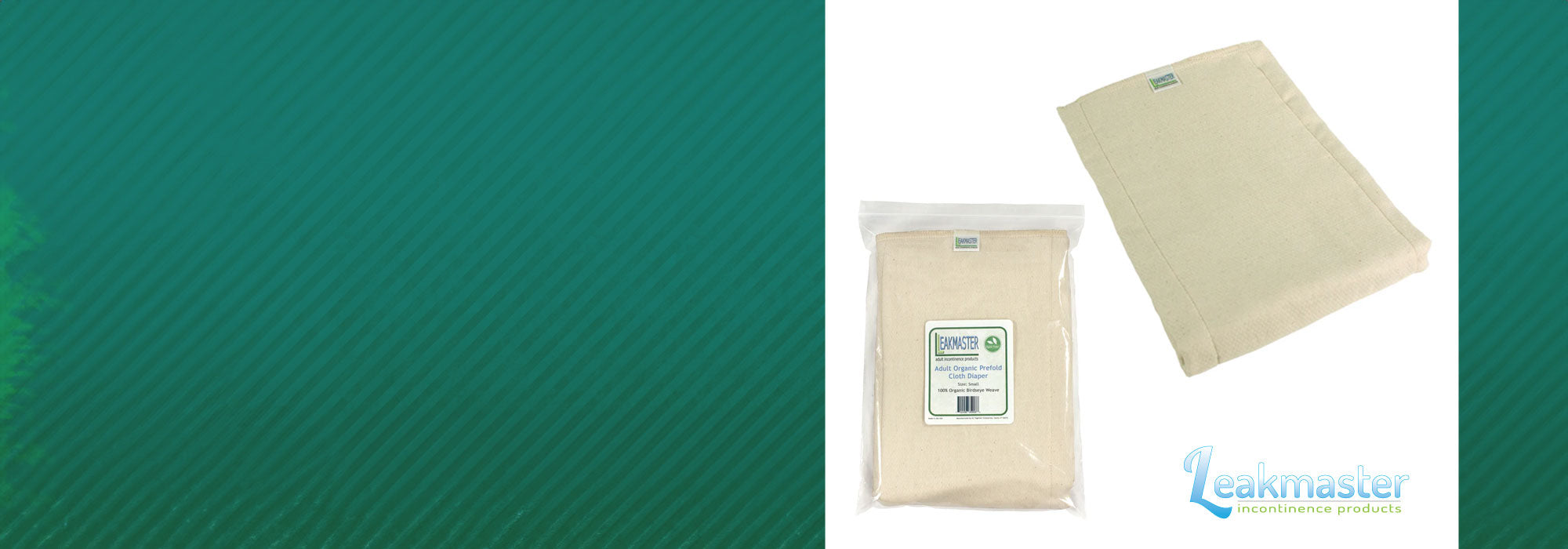 LeakMaster Organic Adult Prefold Cloth Diapers