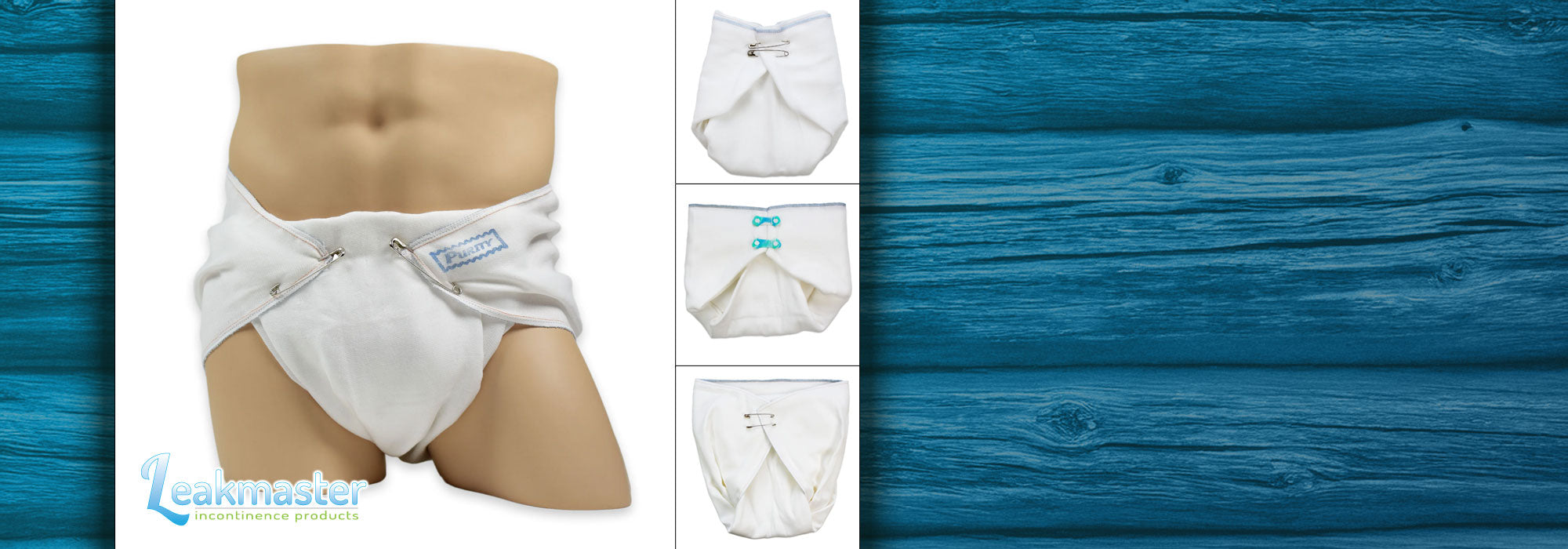 LeakMaster "Purity" Adult Gauze Weave Flat Cloth Diapers