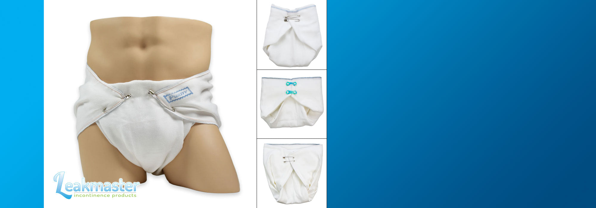 LeakMaster "Purity" Adult Gauze Weave Flat Cloth Diapers