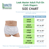 LeakMaster Adult Pullon Cloth Diapers