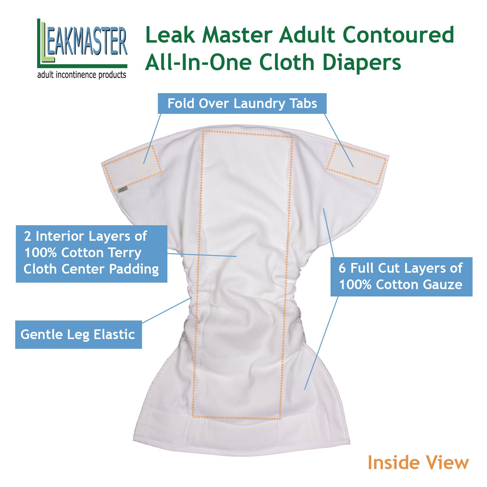 Get LeakMaster Adult Cloth Diapers for Ultimate Comfort and Protection ...