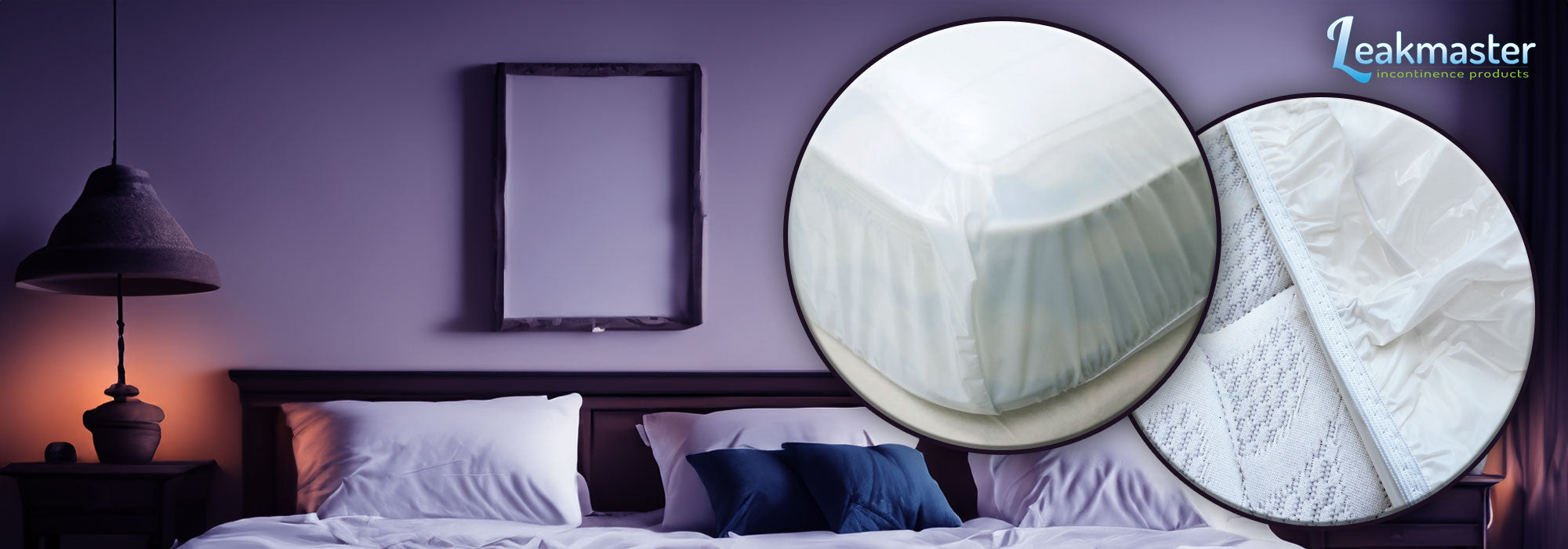 LeakMaster Vinyl Mattress Covers (7ml) White